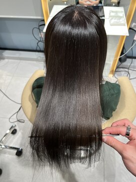 ロンドメリア 天神大名店(Lond Melia) ★大人ガーリー艶髪チョコレート髪質改善★ #髪質改善#縮毛矯正