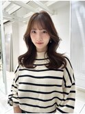 韓国ヘア/くびれヘア/顔まわりカット/前髪あり/渋谷