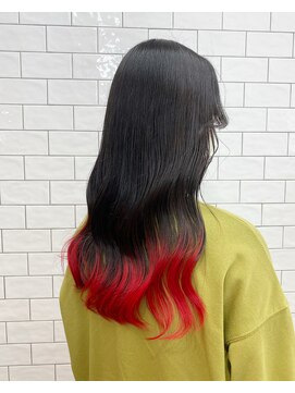 ループウエスト(LOOP WEST) 裾レッドカラー0221