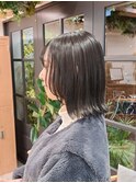 顔回りレイヤー×オリーブグレー≪西新/百道浜≫髪質改善/艶髪
