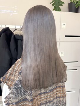 ヒビヲ(HIBIO) ミルクティーベージュハイトーンカラーダブルカラーピンク韓国風