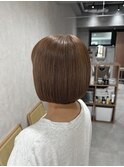 ミニボブ×ミルクティーベージュ