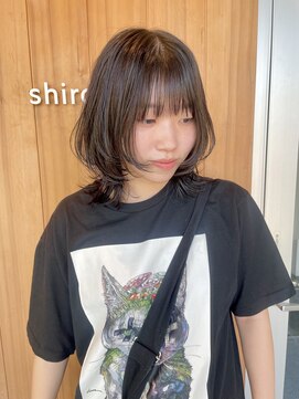 アルジャーノンシロ(ALGERNON shiro) ワンホンヘア/韓国ヘア/ウルフ/前髪[レイヤーカット/松山］