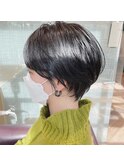 【かきあげバング】大人綺麗な美シルエット前髪なしショート