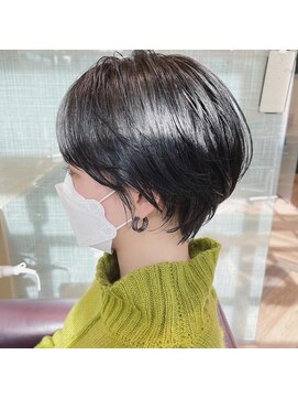 ファースト 仙台店(first) 【かきあげバング】大人綺麗な美シルエット前髪なしショート