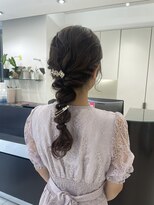 エムタニグチミュー(MTANIGUCHI Mieux)&nbsp;お呼ばれヘア/アレンジ/ヘアセット/編みおろし/結婚式ヘア