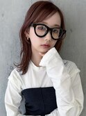 Stylist 本田愛／くすみピンク＝くびれロブ