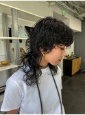 動きのあるウルフパーマ