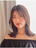 幅広い世代に人気な韓国風ミディアムレイヤー