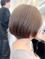 青山髪質改善カラーミディアムボブアッシュグレージュ50代60代