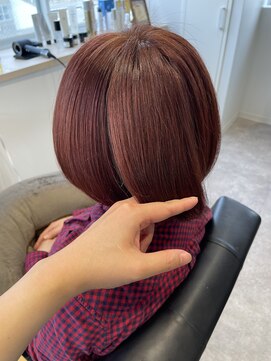 アイス(ICE) レッドカラー＋ショートスタイル