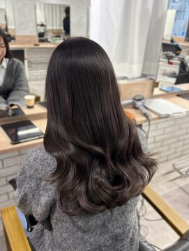 モク(mok) 寒色ダークブラウンで秋を感じるカラーへ★yuka