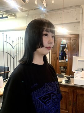 ヘアワークオーパス 吉祥寺(HAIR WORK OPUS) ミディアムウルフ×ブラックカラー