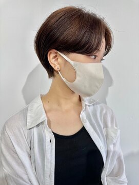 ジュベ 別府店(juve.) 別府ショートボブ顔まわりレイヤーカット髪質改善カラー30代