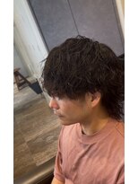 ハレ メンズサロン たまプラーザ(Hale) Hale波巻きツイストスパイラルパーマ刈り上げセンターパート