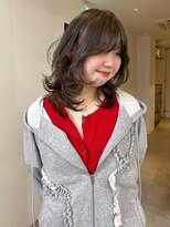 ニコフクオカヘアーメイク(NIKO Fukuoka Hair Make)&nbsp;【NIKO】ブリーチなし.ミディアムレイヤー.オリーブベージュ