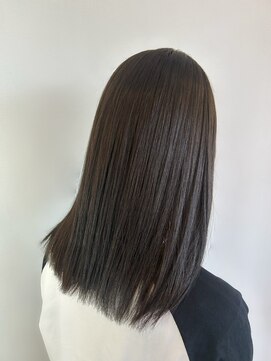 ヘアデザイン アンジェロカフェ(Hair Design Angelo cafe) アッシュカラー/セミロングスタイル/20代30代40代