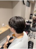 セットが簡単なくせ毛風メンズパーマ