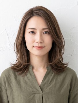 と和 巣鴨 【30代】前髪なし×抜け感ひし形ミディ×ナチュラル