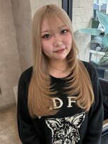 リエンス(RIENS)&nbsp;【RIENS】ハイトーンベージュ×顔周りレイヤー