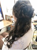 ハーフブライダルお花アレンジ【ヘアアレンジ　立川/立川南/袴】