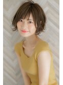 『ROMA』大人かわいいグレージュニュアンスエアリーショート