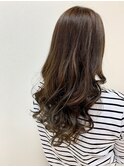 ロング×アッシュベージュ