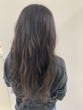リー 甲子園(Lee) ほつれウェーブ×ハイライトグレージュカラー