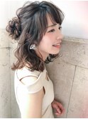 おだんごハーフアップ