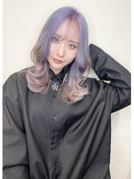 トルネード(TORNADO) 韓国アイドル風 ホワイトラベンダーカラー 似合わせカットM615