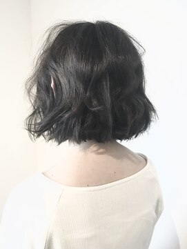フレイムスヘアデザイン(FRAMES hair design) 暗髪×切りっぱなしボブ