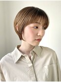 【表参道sheta/中澤】マッシュショートカーキグレージュボブ