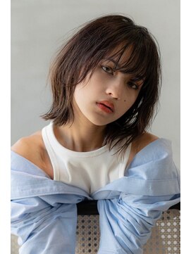 オースティン 流山おおたかの森(AUSTIN) 大人かわいい前髪セシルカットココアブラウンフリンジウェーブ