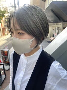 ヌード(NUDE) 「NUDE」#10代20代30代大人ショートボブ ハイトーンカラー