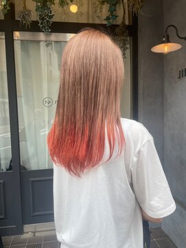 ナンバー ジルバ 立川(N° jillva) 裾カラー/夏オレンジ