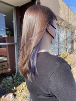 マール(marl) 【marl.】インナーカラー　バイオレット　髪質改善カラー