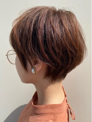 【毎朝のスタイリングが簡単に★】 普段の生活に馴染みやすい美シルエットショートヘアに―＊