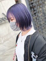 ブランシェ(branche) 切りっぱなし/ハイトーンカラー/ラベンダーアッシュ