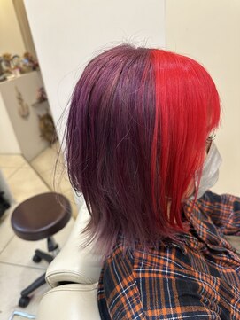 アンカー ヘアーワークス(ANCHOR hair works) レッド&パープルヘイズ