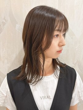 アフロートナガノ(AFLOAT NAGANO) 耳にかけれる長さ、結んでも可愛い顔周りカット