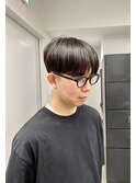 爽やかメンズ★ビジネスショートマッシュ黒髪透明感カラー
