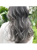 白髪ぼかし脱白髪染め似合わせロングレイヤー40代50代60代♪
