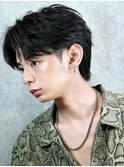 コンマヘアセンターパートニュアンスパーマ韓国マッシュ