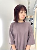 デザインカラー/レイヤーカット/ウェットヘア/オリーブベージュ