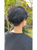 刈り上げショート×パーマ