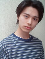 レジュアル(RESSUAL)&nbsp;黒髪シークレットパーマ流行スーツ短髪ツーブロック束感モテる