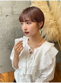 熊本 マッシュショート チョコレートブラウン 韓国 Arisa.