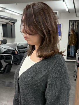 アミリー ひたち野うしく店(Amily) ハイライトバレイヤージュダブルカラーケアブリーチ30代40代