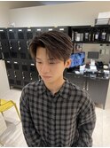 ダウンパーマ　ニュアンスパーマ　センターパート