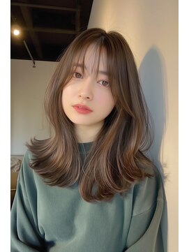 ラナ 新宿(lana) セミロング/くびれヘア/韓国ヘア/【lana hair新宿】